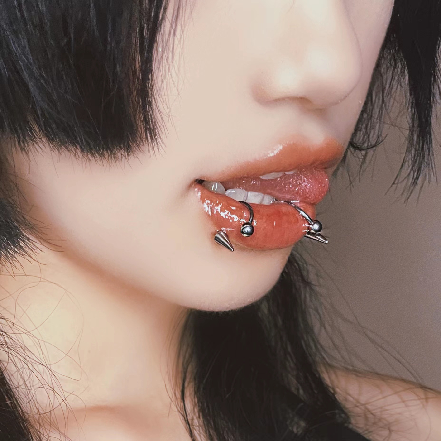 Punk Lips Lip Ring 12mm 1.2mm Horseshoe Labret Stud 316L Surgical Steel Cool Sweet Piercing Jewelry - Image 3