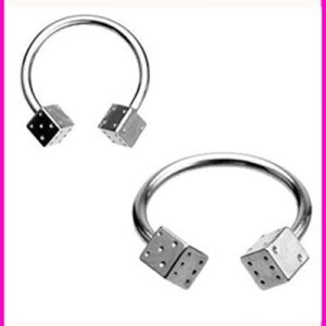 Geometric Stainless Steel C-Rod Nose Ring Ear Cartilage Stud Lip Eyebrow Piercing Jewelry