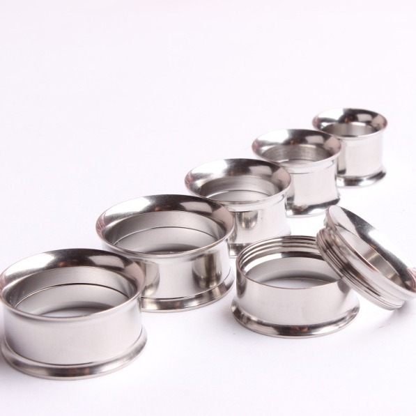 Titanium Steel Inner Spiral Silver Ear Expander Auricle Ear Plug Wholesale Body Jewelry - Image 2