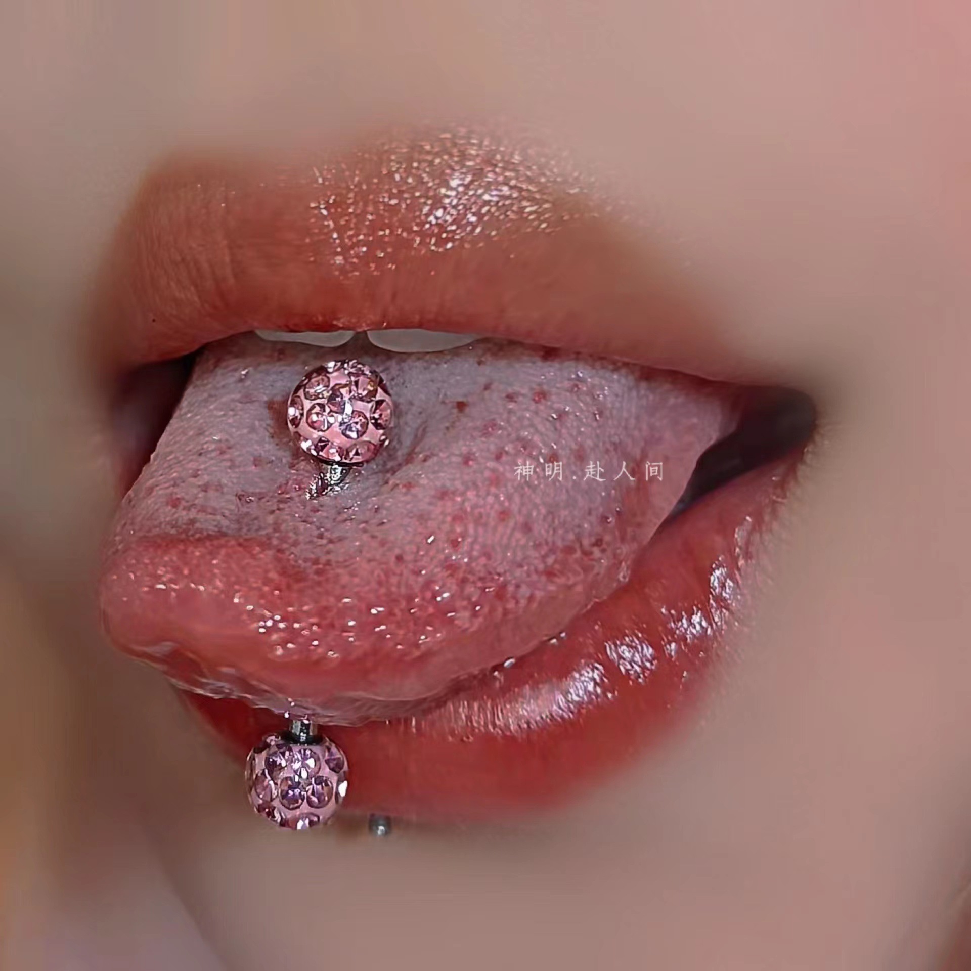 Ice White Tongue Barbell 12mm Length 1.6mm Thick 4mm Ball Steel Tongue Ring Piercing Jewelry Wholesale 2022 New - Image 2