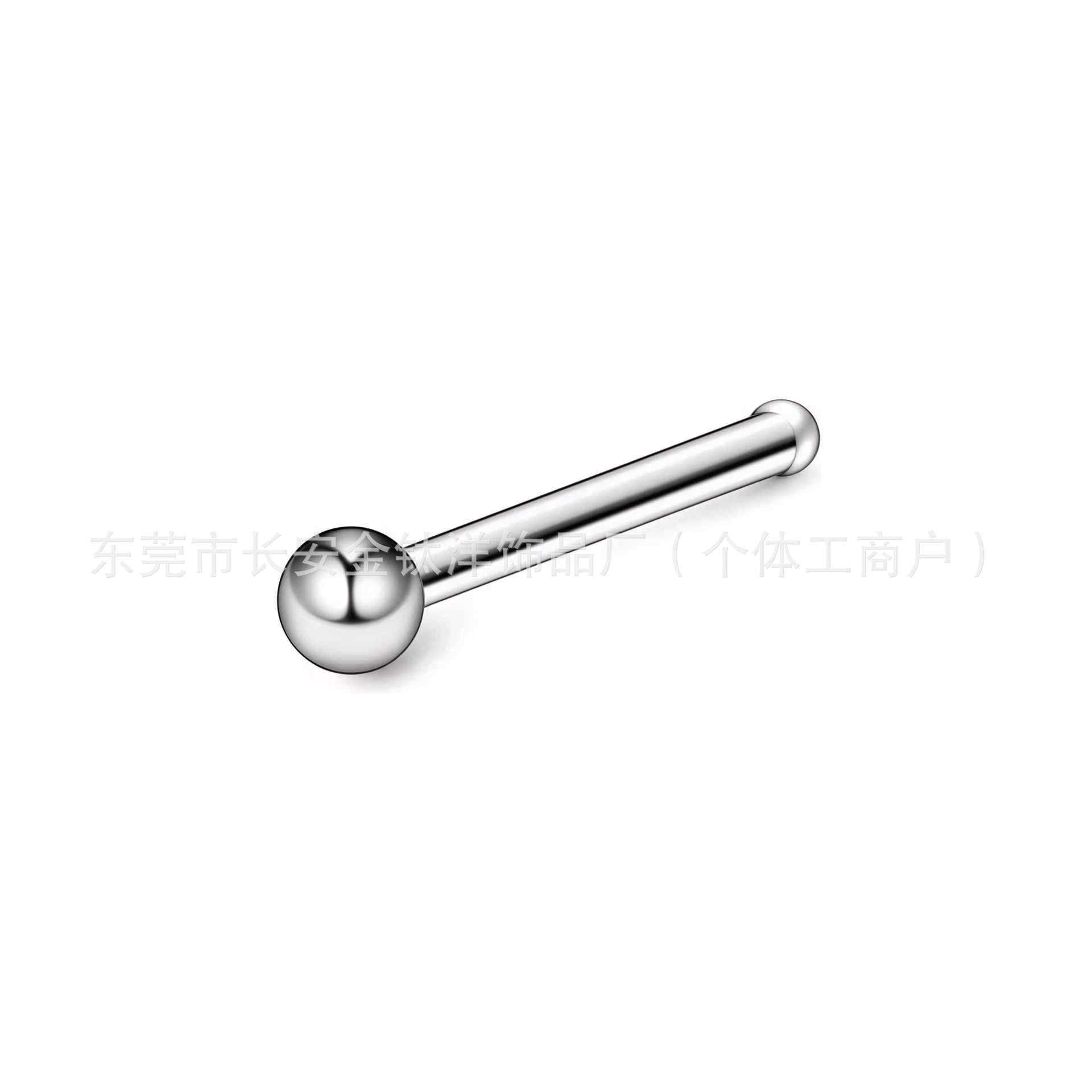 G23 Titanium Ball Nose Stud - Nose Ring Septum Circular Barbell Body Piercing Jewelry Wholesale - Image 4