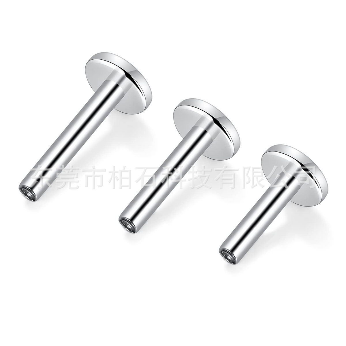 G23 Titanium Internal Thread Earring F136 1.2mm Flat Bottom Lip Nail Ear Bone Nail Piercing Jewelry - Image 5