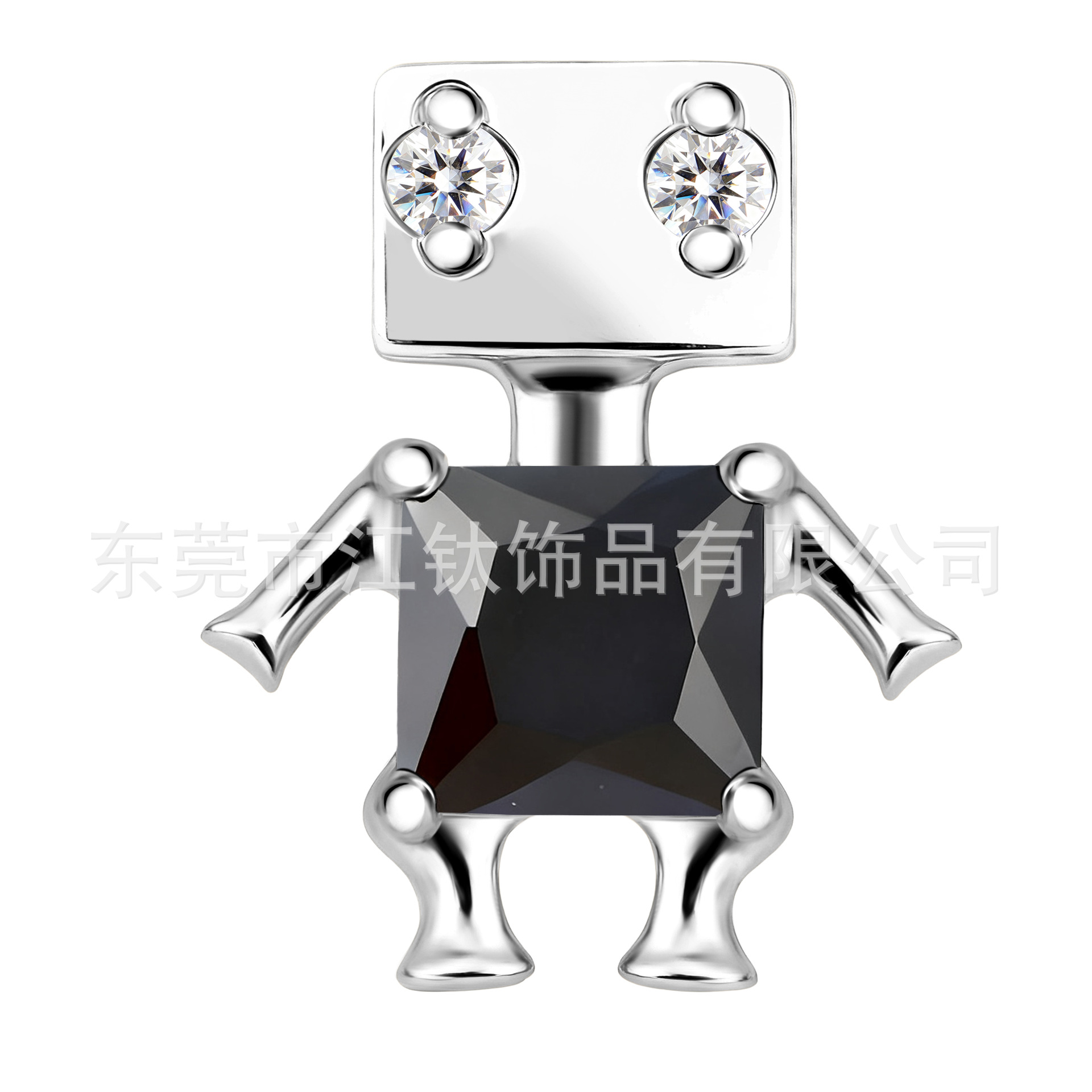 G23 Titanium Robot Zircon Cartilage Stud Earring for Helix Tragus Conch Ear Piercing - Image 5