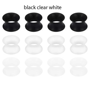 Cross-border Hollow Silicone Auricle Ear Expander Skin Color Soft Ear Plug 4-25mm Personality Piercing Ear Hole Support Large Ear Plug