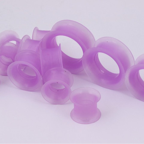 Silicone Ear Expander 4~25mm Purple Ear Stretching Plug Jewelry - Image 2