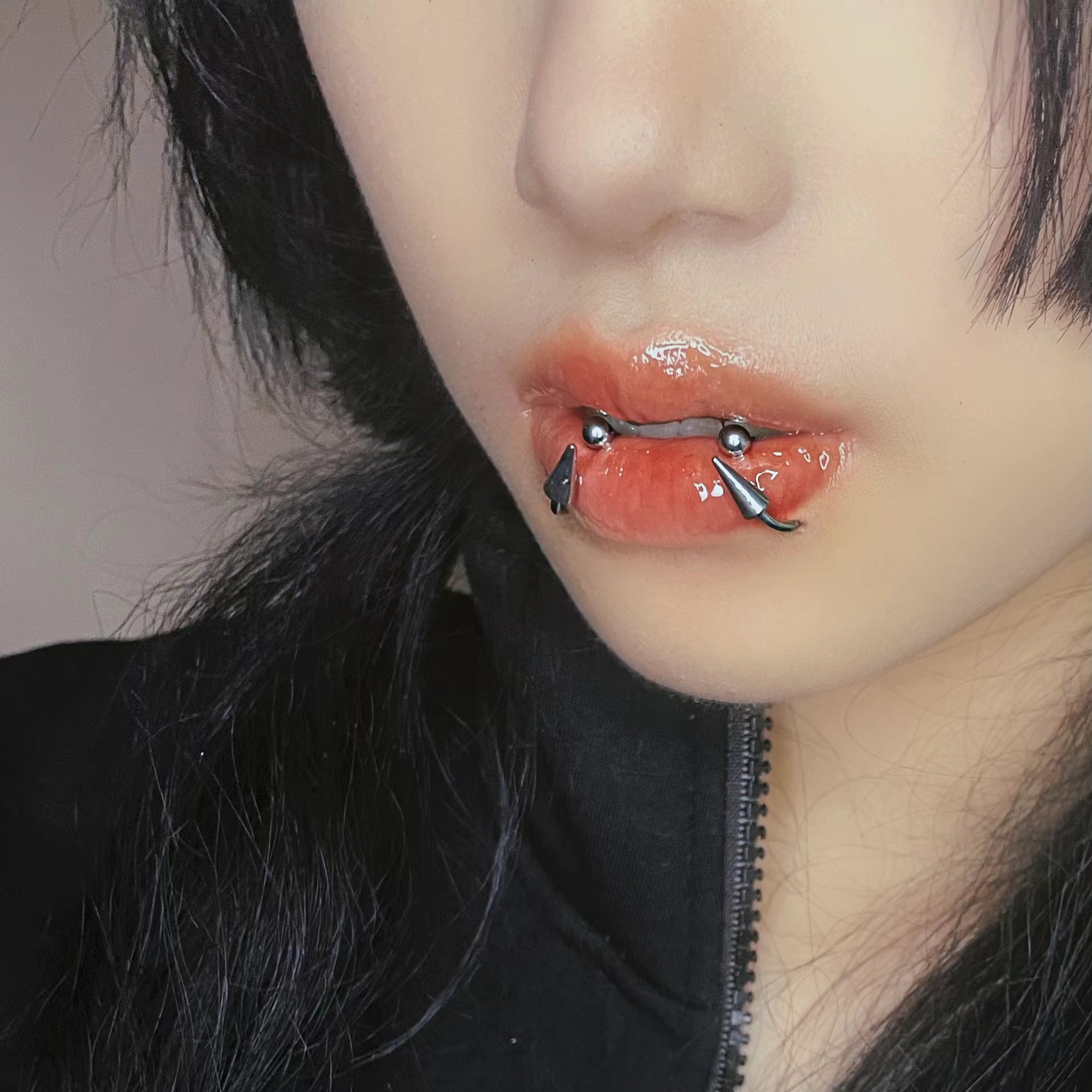 Punk Lips Lip Ring 12mm 1.2mm Horseshoe Labret Stud 316L Surgical Steel Cool Sweet Piercing Jewelry - Image 2