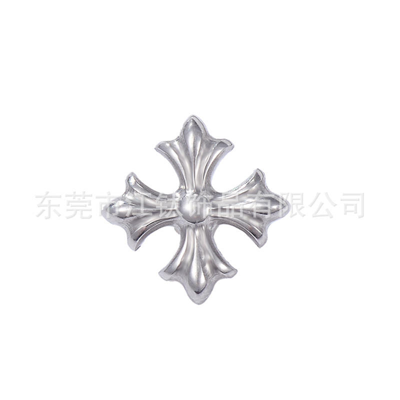 G23 Titanium Cross Earring Stud - ASTM F136 Alloy Flat Back Cartilage Ear Bone Stud - Image 5