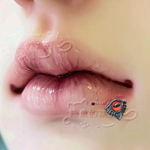 Satan's Children Brown Sugar Devil Labret Stud Lip Piercing - 16mm Bar 1.2mm Gauge 316L Surgical Steel Lip Ring for Sweet & Cool Girls