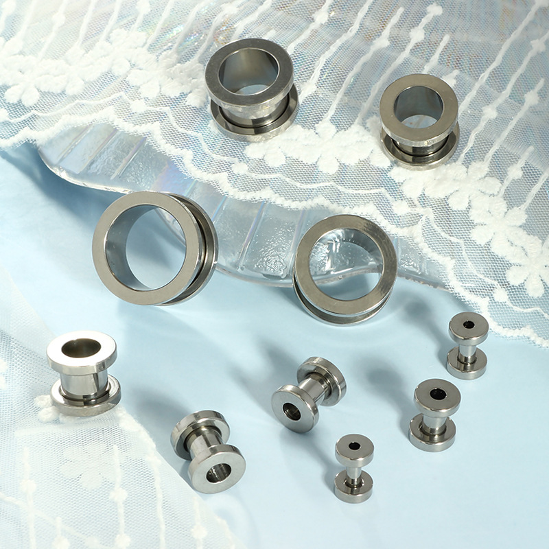 G23 Titanium Auricle Threaded Ear Expander Piercing Jewelry 16mm Ear Hole Stretcher - Image 4