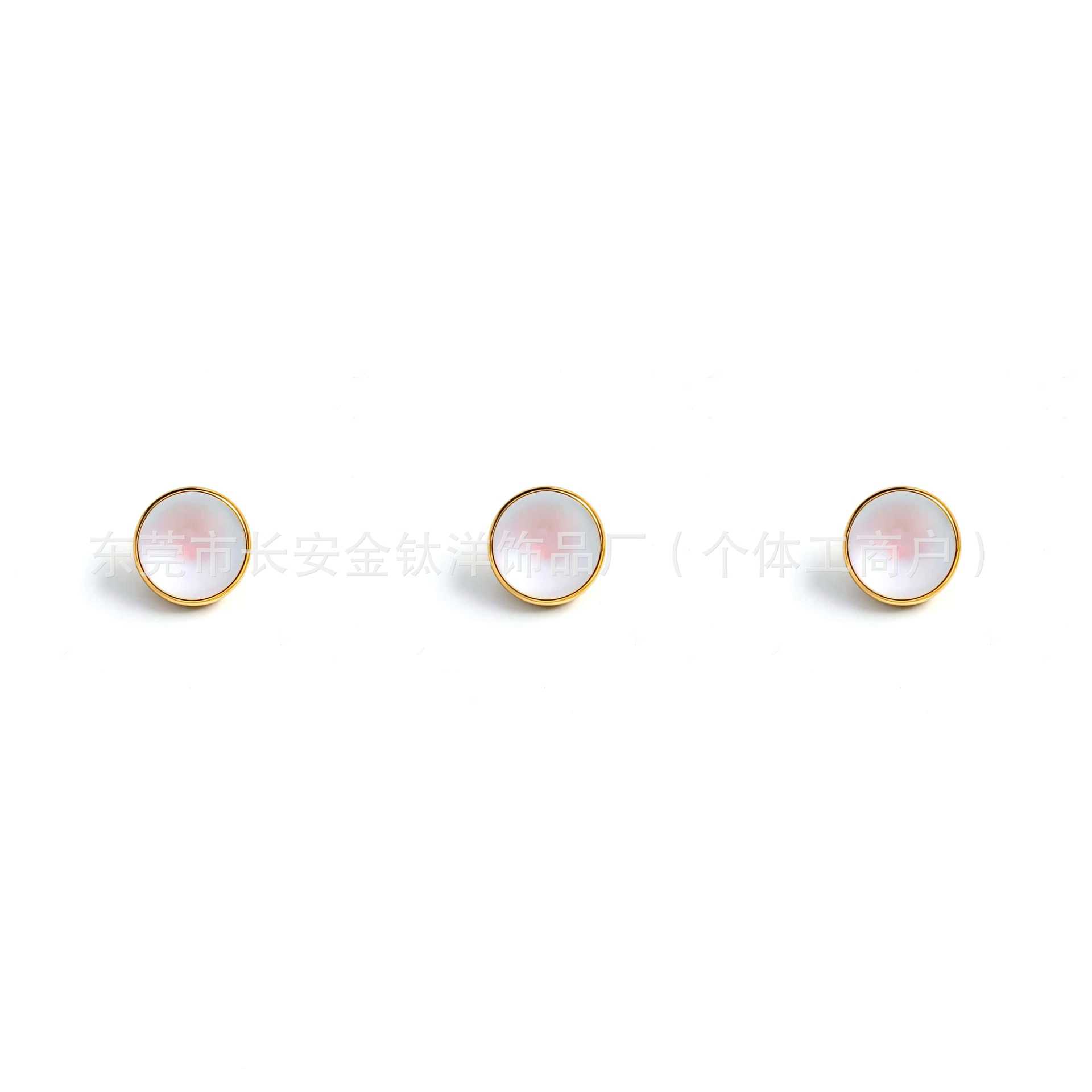 F136 Titanium 18K Gold-Plated Frosted Moonlight Opal Lip Stud Tongue Stud Ear Stud G23 Titanium Alloy Piercing Jewelry - Image 2