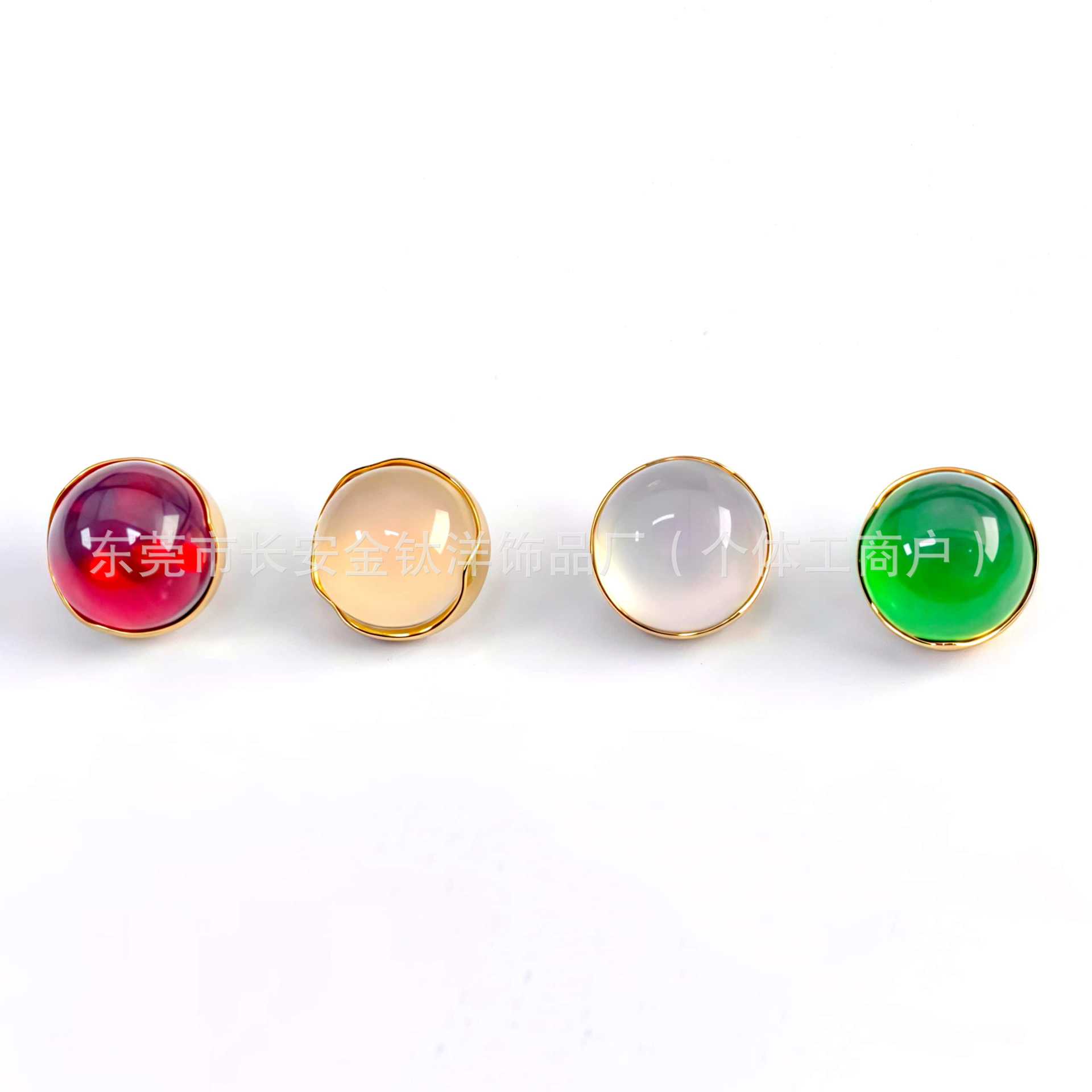ASTM F136 Titanium 18K Gold Plated Wavy Edge Cat's Eye Stone Earring Labret Stud Lip Nose Nail Piercing Jewelry - Image 2