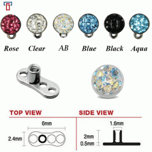 G23 Titanium Alloy Embedded Nail Oil Drop Bone Nail Subcutaneous Implant Clavicle Nail Thread Body Piercing Jewelry
