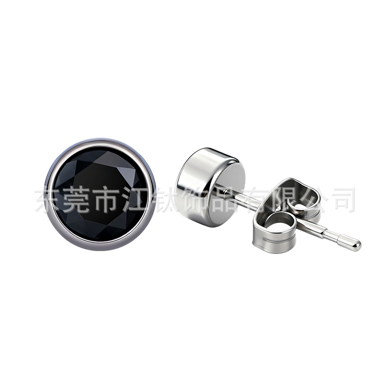 G23 Titanium Ear Studs with 5A Zircon Butterfly Back - Cartilage Piercing Jewelry - Image 5
