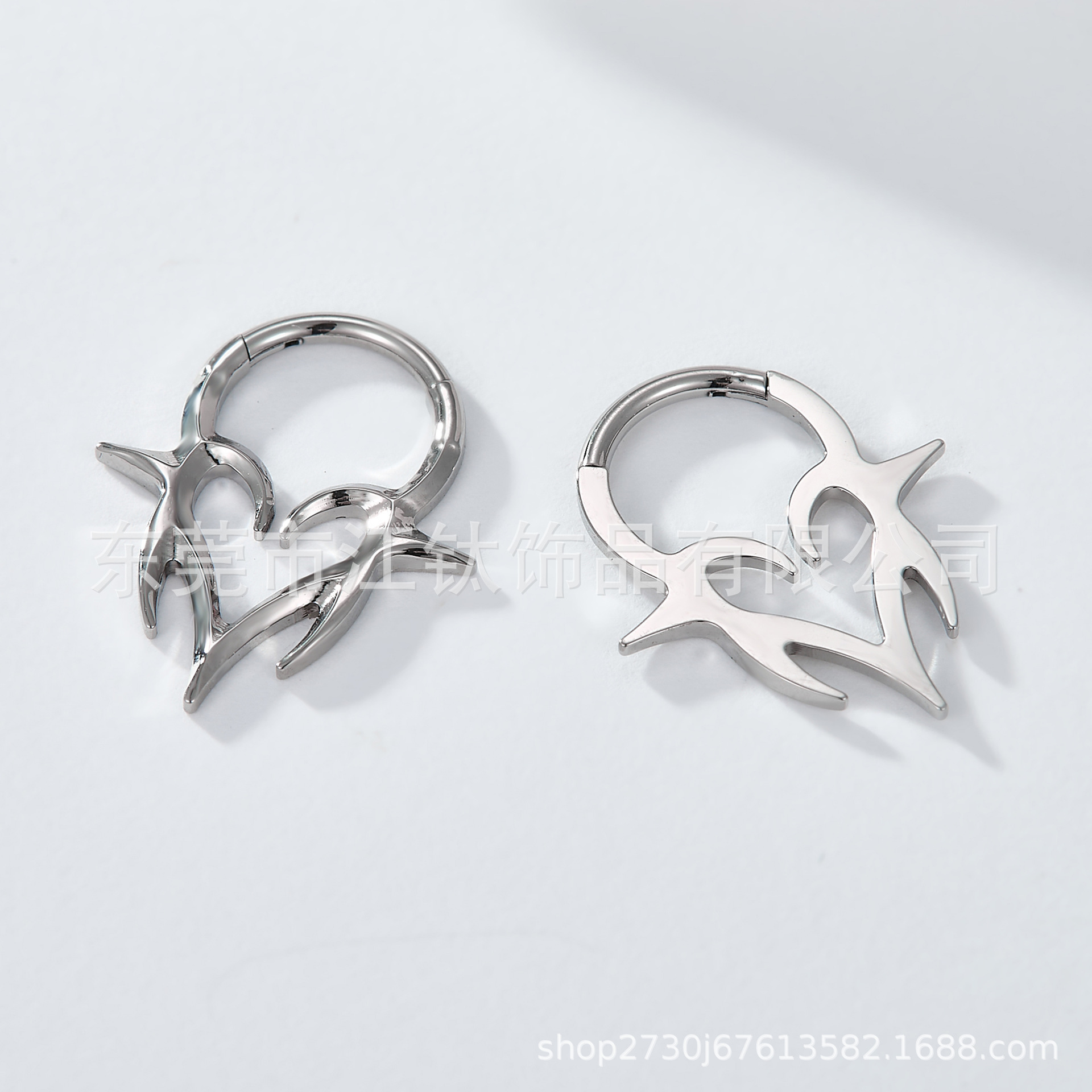 G23 Titanium Spike Love Heart Nose Ring 16G Gold Ear Bone Nail Cartilage Stud Punk Piercing Jewelry - Image 4