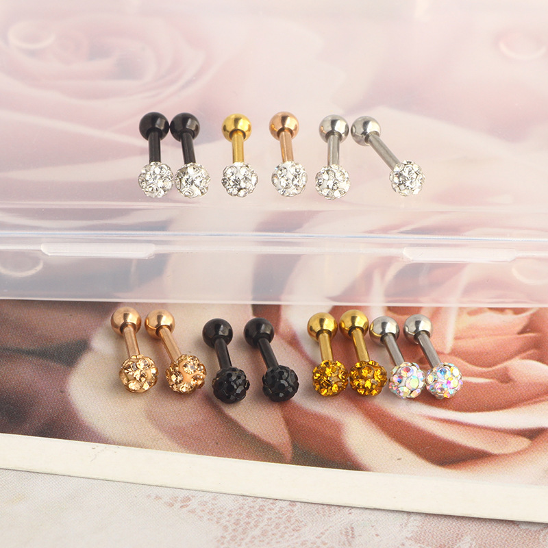 Stainless Steel Star Zircon Earrings Light Luxury Niche Design for Women Men - Image 3