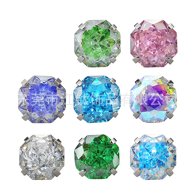 G23 Titanium Bouquet Zircon Ear Bone Nail Cochlear Stud Earring - ASTM F136 Body Piercing Jewelry - Image 5