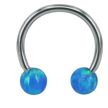 True Opal G23 Titanium Nose Ring Nose Stud Earrings External Teeth Piercing Jewelry - Image 4