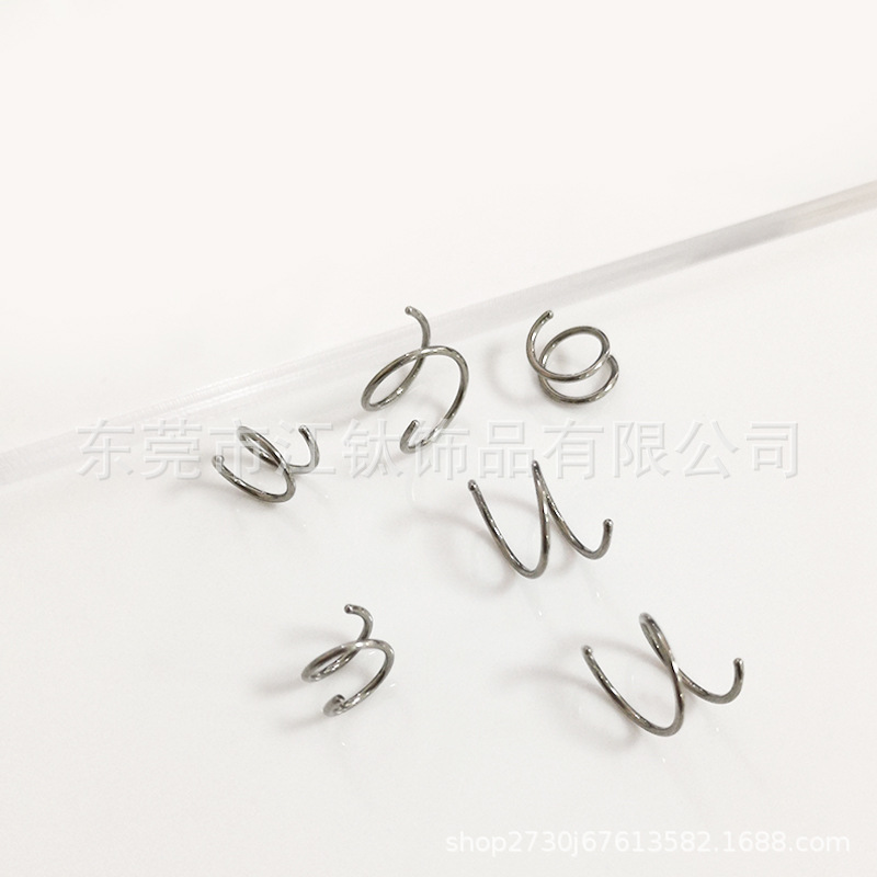 F136 Titanium Nose Ring Coil - G23 Titanium Alloy Body Piercing Jewelry, 0.8x12mm - Image 4