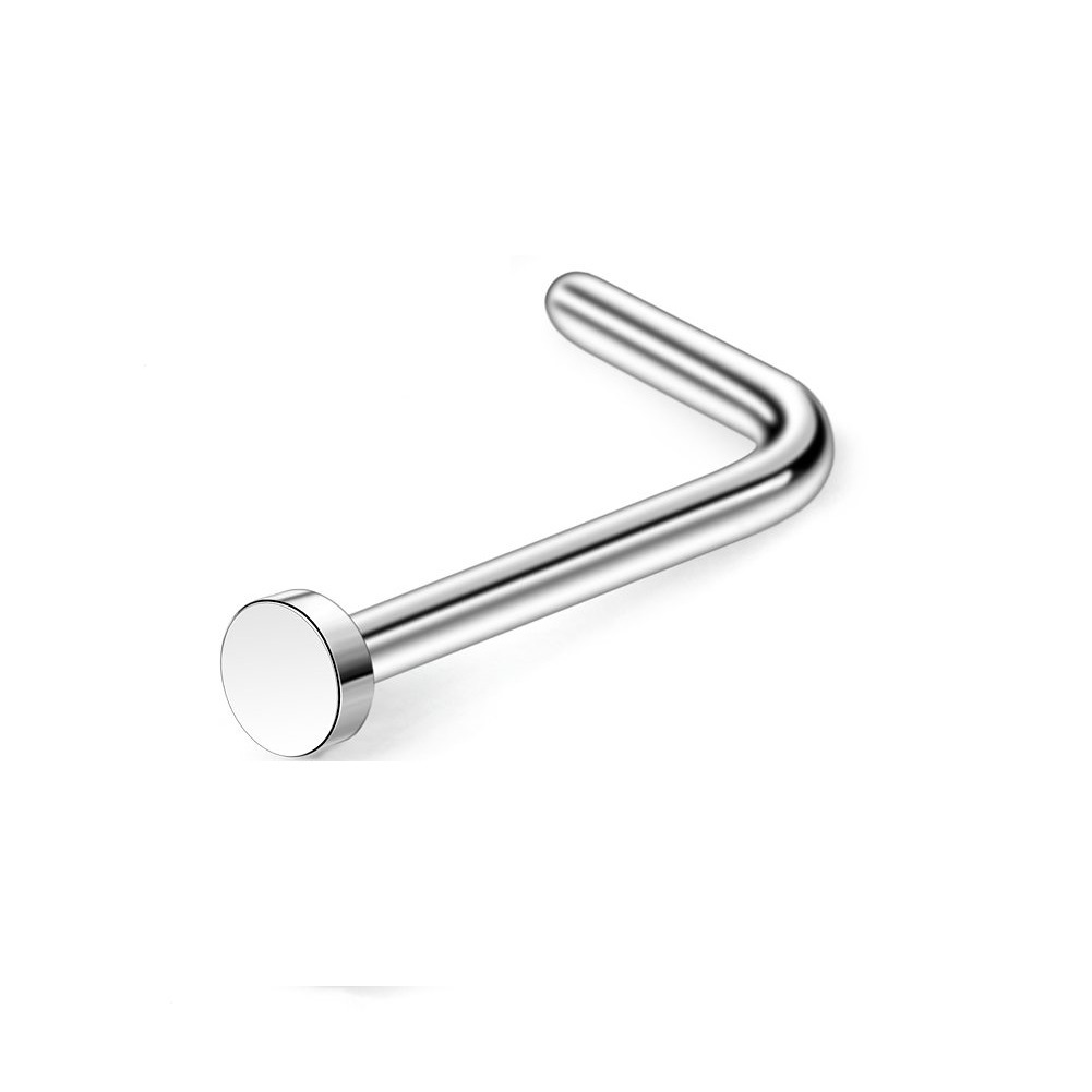 G23 Titanium Nose Nail Round Cake 5mm-7mm S/L Rod Nose Stud Piercing Jewelry - Image 2