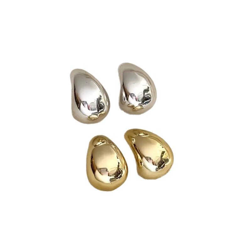 18K Gold Hollow Melon Seed Drop Earrings Stainless Steel Vacuum Plating Fashion Earrings for Women - Image 5