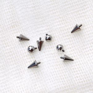 F136 Titanium Alloy Devil Nail Lip Piercing Replacement Stud - 16mm