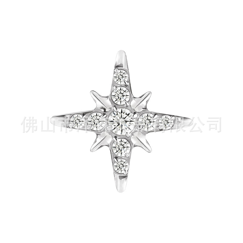 ASTM F136 Titanium Alloy Eight-Pointed Star Ear Stud Replacement Parts G23 Star Lip Stud Eyebrow Stud Tongue Stud Piercing Jewelry - Image 5