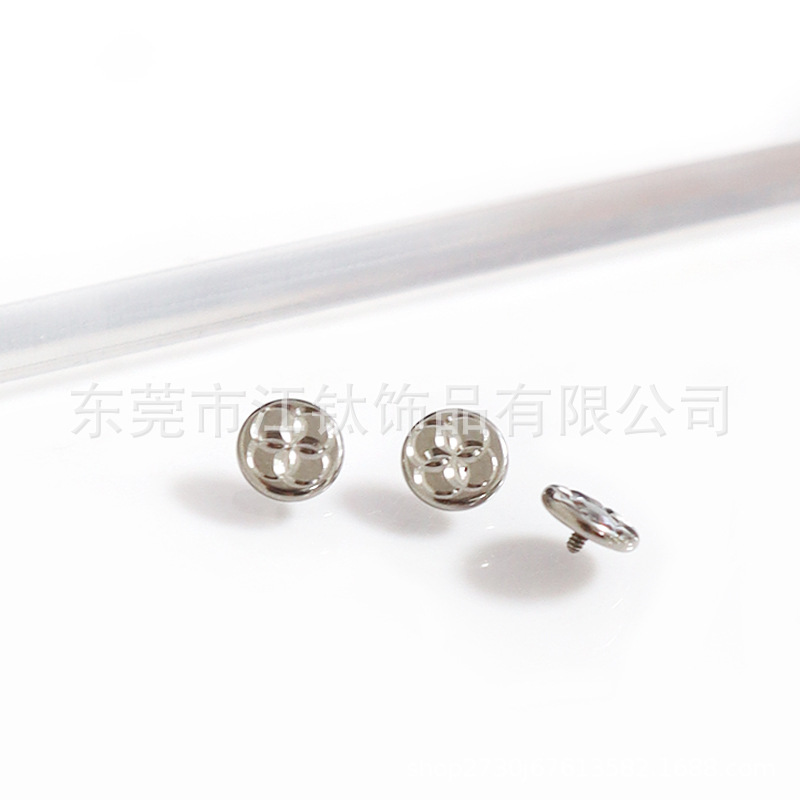 G23 Titanium Ear Cartilage Stud Circular Labret Ear Bone Nail 0.9x5mm Polished Body Piercing Jewelry - Image 3