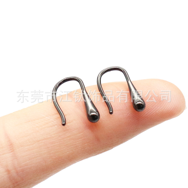 Bio-Ceramic Ear Studs All-Ceramic Ear Pin Anti-Blocking Earrings Body Piercing Jewelry - Image 4