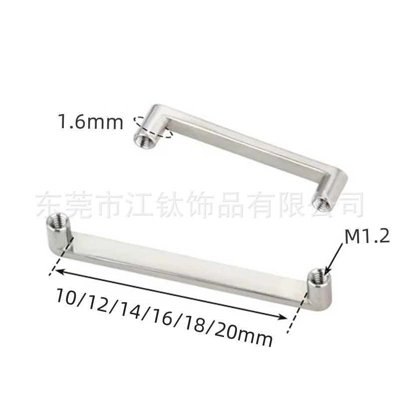 G23 Titanium Inner Tooth Right Angle Rod Long Buried Nail Base Double Head Skin Grafting Nail Human Body Puncture Subcutaneous Implantation Clavicle Nail - Image 2