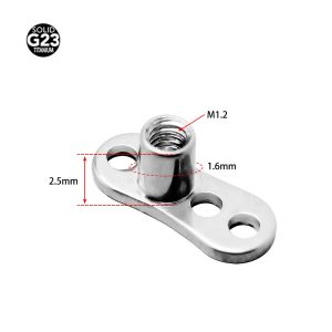 G23 Titanium Alloy Skin Implant Embedded Nail Base Piercing Jewelry Wholesale