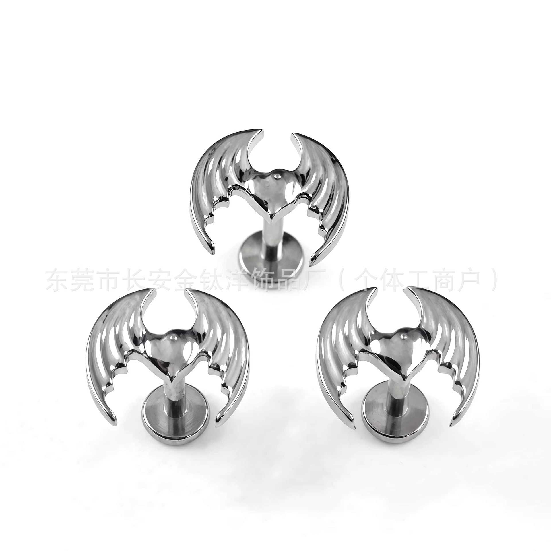 F136 Titanium Devil Wings Love Halloween Nose Nail Ear Bone Nail G23 Titanium Alloy Body Piercing Jewelry - Image 5