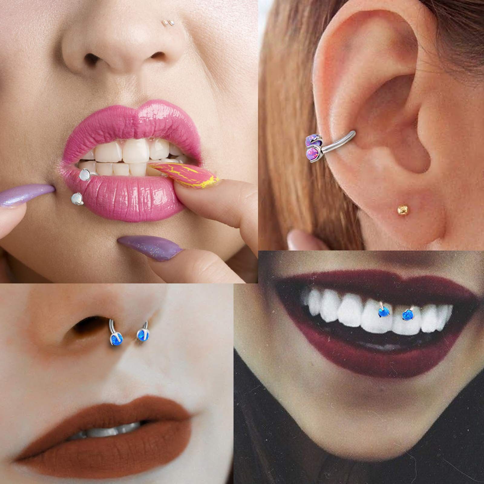 G23 Titanium Nose Ring Australian Ball Claws Nose Studs Earrings Titanium Piercing Jewelry - Image 3