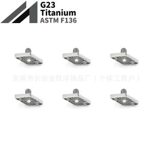 F136 Titanium Radiating Rhombus Mini Earrings Lip Nails Nose Nails Cochlear Nails Ear Bone Nails G23 Titanium Alloy Piercing Jewelry