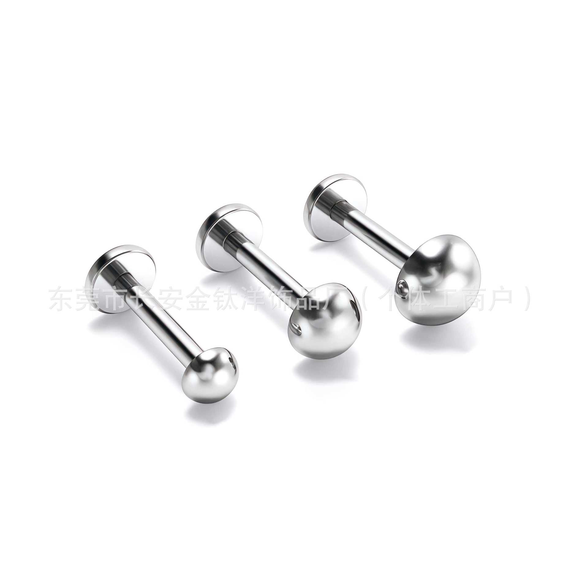 F136 Titanium Hemispherical Lip Nail Earrings Lip Stud Ear Bone Nails G23 Titanium Alloy Piercing Jewelry Basic Accessories - Image 4