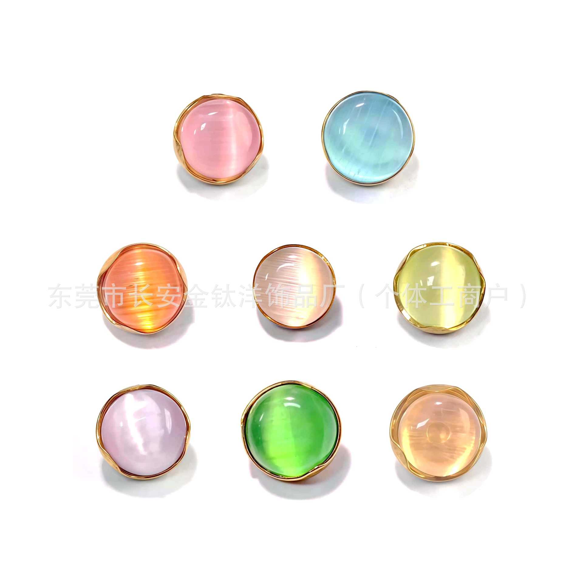 F136 Titanium 18K Gold-Plated Wavy Cat's Eye Flat Earring Ear Bone Nails G23 Titanium Alloy Piercing Jewelry - Image 5