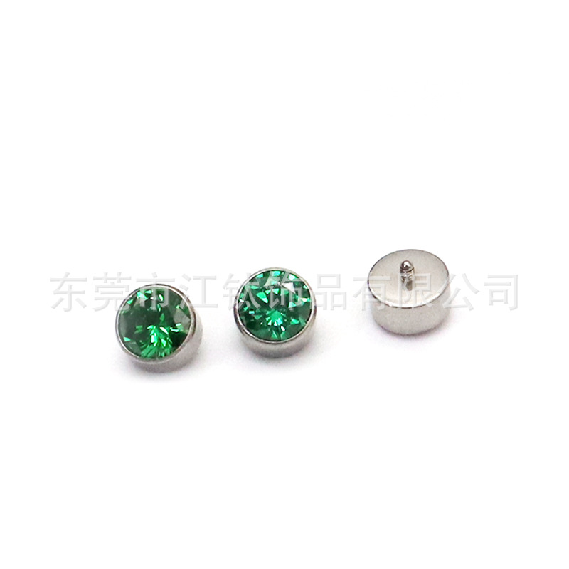 F136 Titanium Lip Stud with 5A Zircon Ear Studs - G23 Titanium Alloy Body Piercing Jewelry Ear Bone Stud Accessories - Image 5