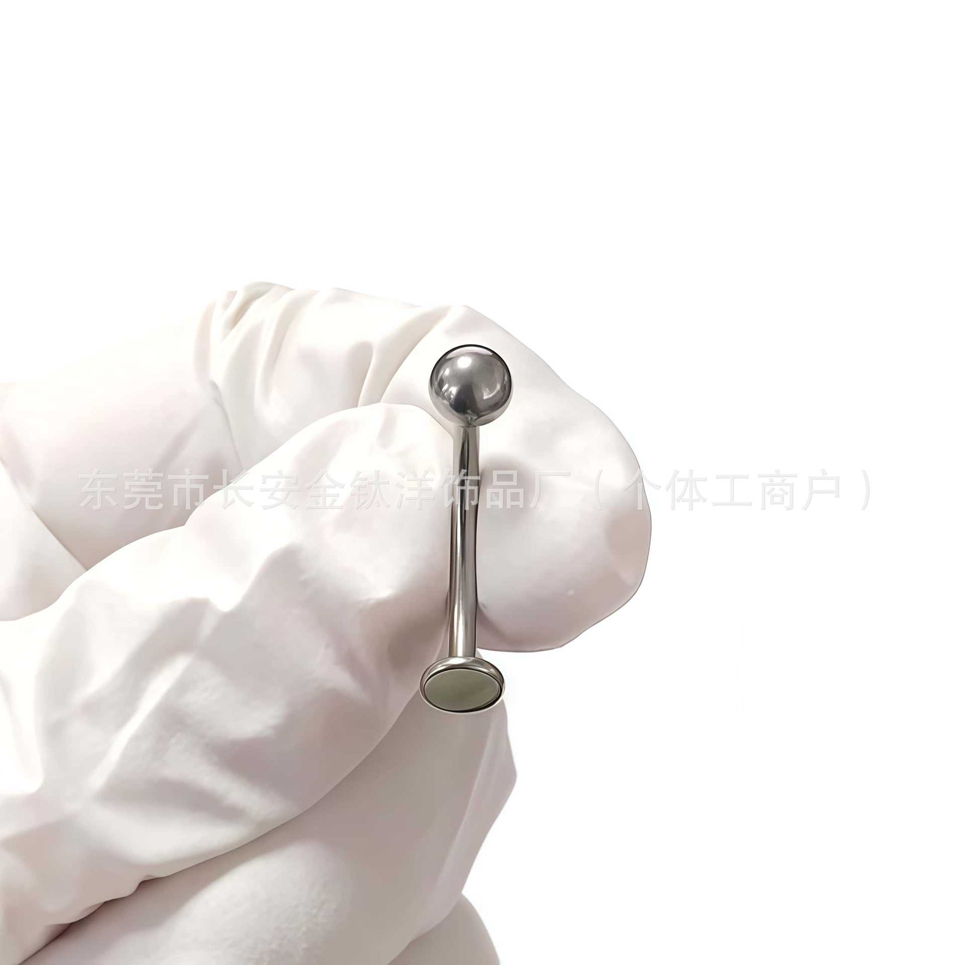 F136 Titanium Internal Thread Navel Ring Curved Barbell Ball End G23 Titanium Alloy Belly Button Piercing Jewelry - Image 4