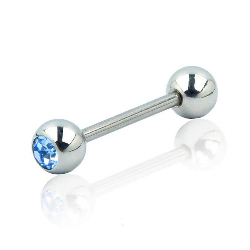 G23 Titanium Internally Threaded Ear Bone Nail Cartilage Stud Piercing Jewelry with CZ Gem - Image 5