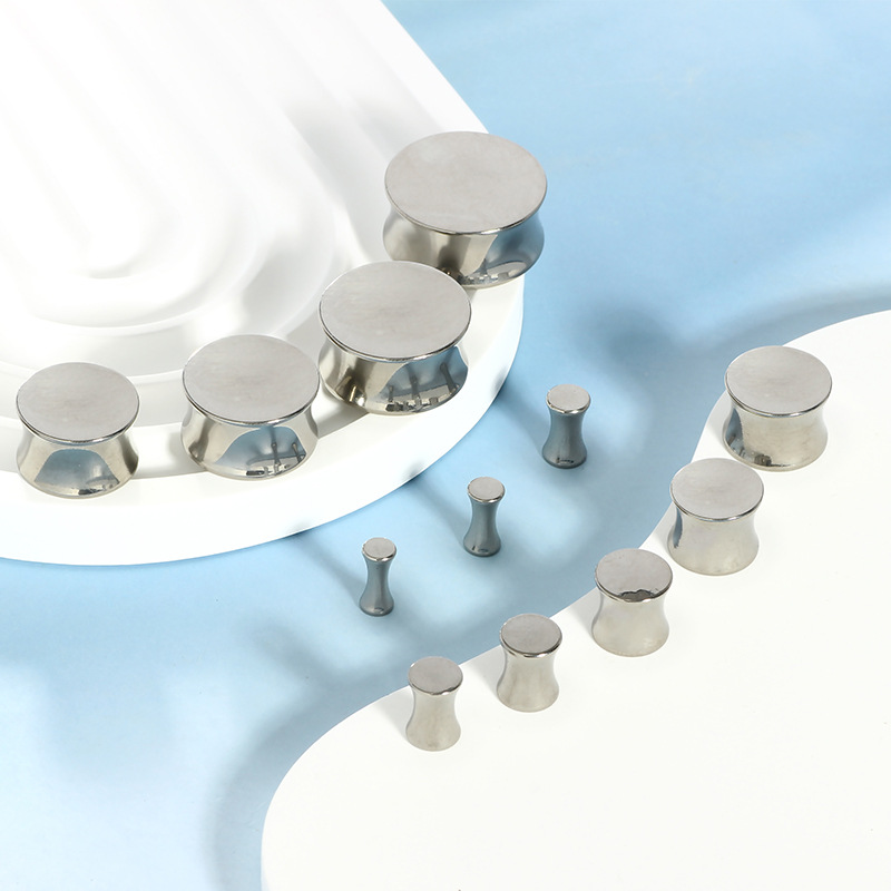 G23 Titanium Solid Waist Drum Ear Expansion Plug 2.5-20mm Auricle Body Piercing Jewelry - Image 2