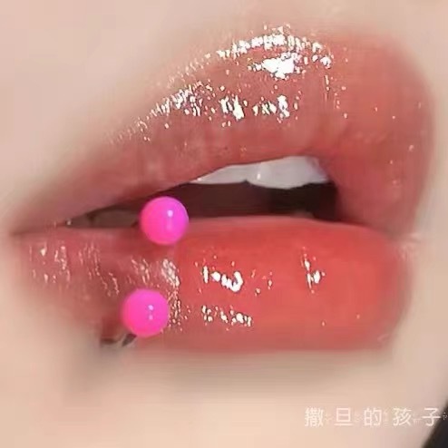 1.2mm Thick Acrylic Gradient Lip Ring Hoop 12mm Inner Diameter 316L Surgical Steel Lip Piercing Jewelry for Women - Image 3
