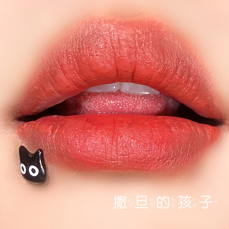 Black Hakimi Lip Nail Internal Thread 16g Titanium Steel Sweet Cool Cat Paw Lip Ear Piercing Jewelry - Image 4