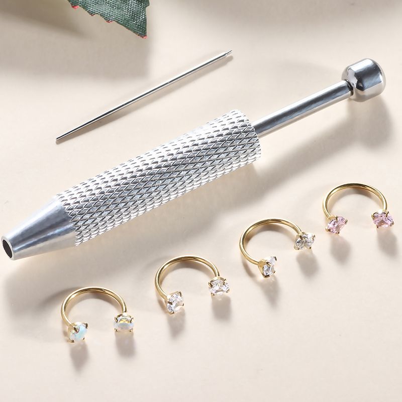 ASTM-F136 Titanium Horseshoe Ring Nose Ring C-Bar Nose Stud Lip Ring Eyebrow Ring Ear Bone Piercing Jewelry - Image 4