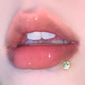 Laser Bulb Lip Piercing Labret Stud Externally Threaded 16G 316L Surgical Steel Shiny Pink Jewelry Wholesale