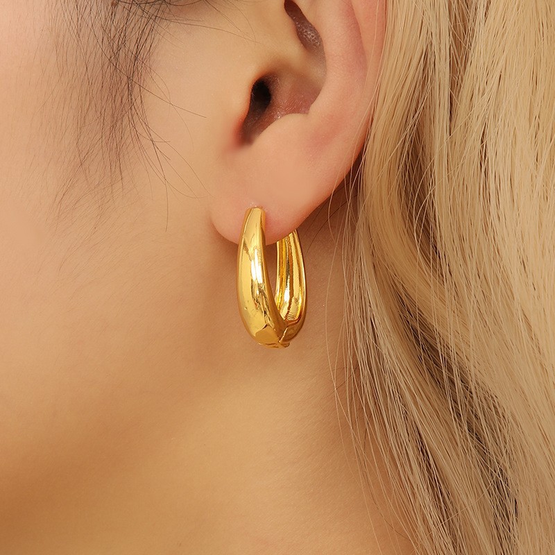 Ins Style Geometric Earrings Light Luxury Fashion Jewelry for Women - Image 4