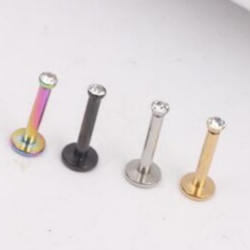 Geometric Gold Lip Nose Earring Stud Nickel Free Piercing Jewelry Wholesale - Image 2