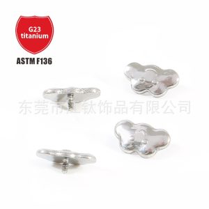 G23 Titanium Cloud Ear Nail Lip Nail ASTM F136 Implant Pole Body Piercing Jewelry Cartilage Ear Bone Stud