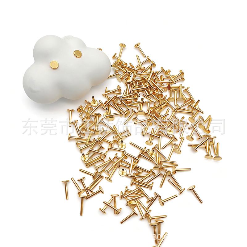 G23 Titanium Flat-Bottom Lip Stud, 18K/24K Gold Electroplated, Internally Threaded, 1.2x10mm - Image 3