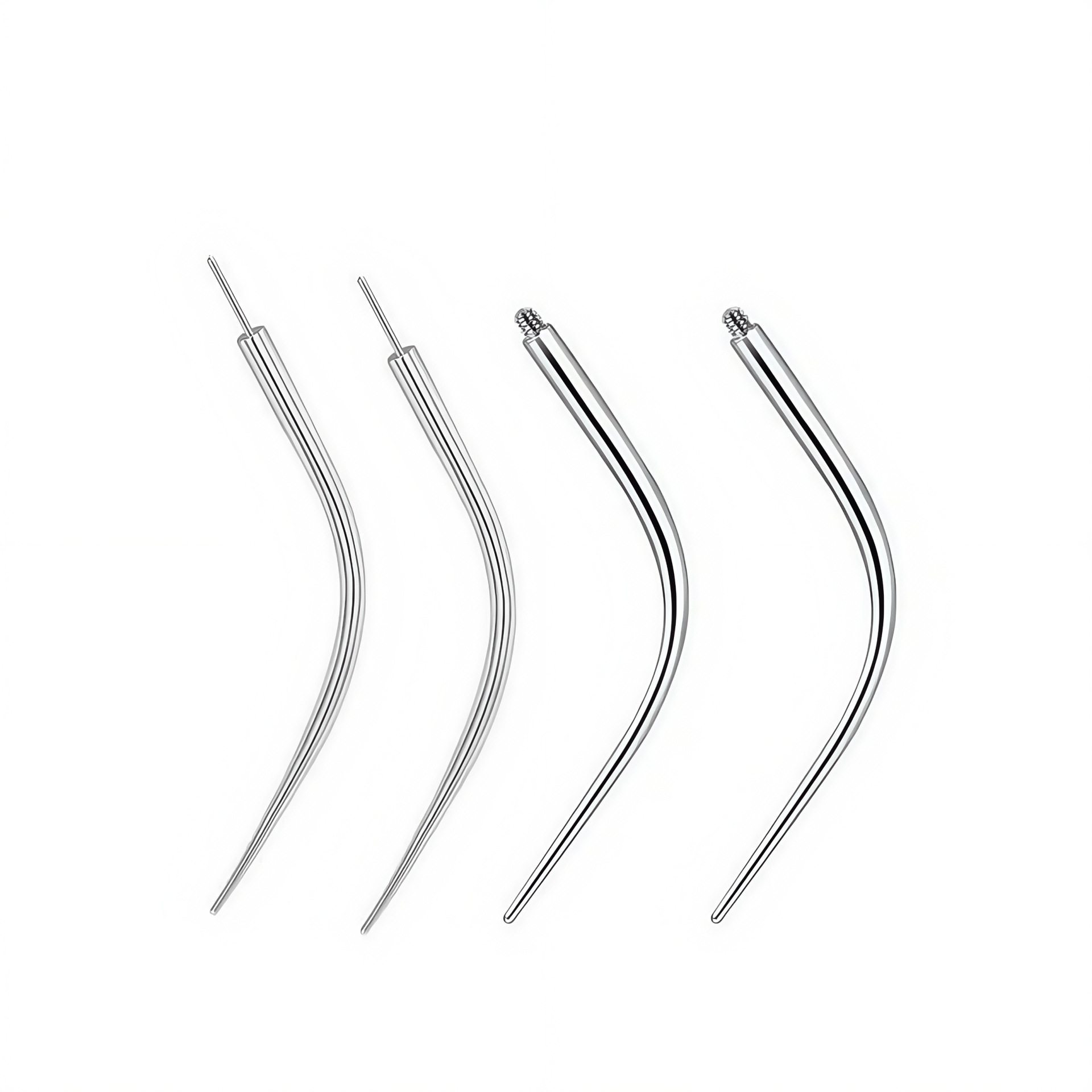 Stainless Steel Curved Piercing Guide Pin Needle for Nose Ear Cartilage Body Piercing Tool - Image 5