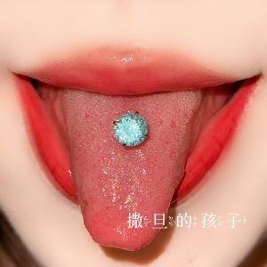Satan's Child Gilded Half Summer F136 Titanium Alloy Tongue Nail Drink Fireworks Cut Flash Tongue Nail Tongue Ring