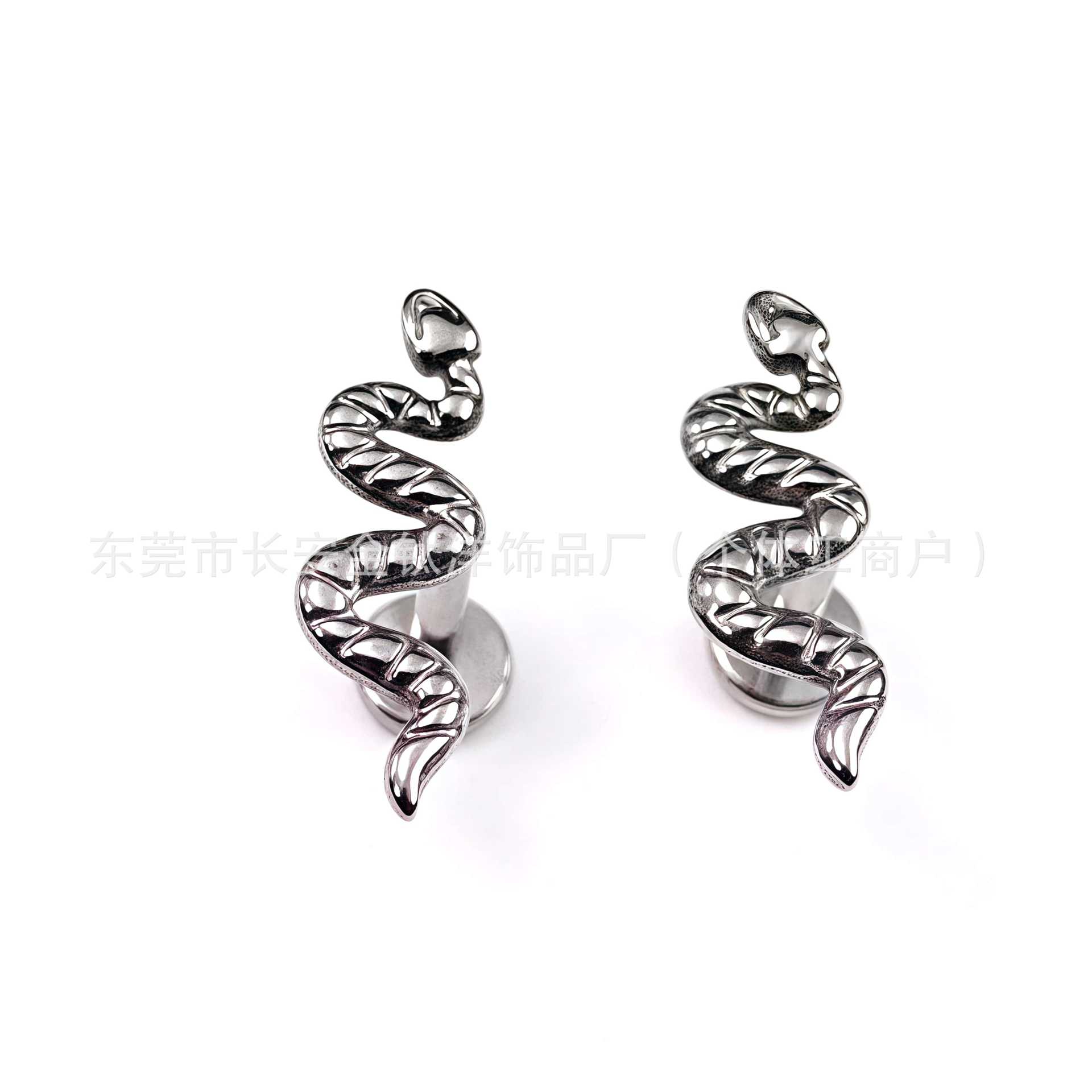 ASTM F136 Titanium Snake Ring Internally Threaded Labret Stud for Lip Ear Piercing - 1.2mm x 14mm G23 Titanium Alloy - Image 4